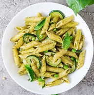 Pasta pesto met kip